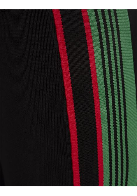 RABANNE Pantaloni Sportivi Neri Con Motivo A Righe - RABANNE
