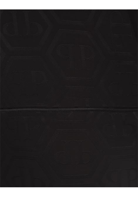 PHILIPP PLEIN Pantaloni Stile Pigiama Neri Monogram - PHILIPP PLEIN