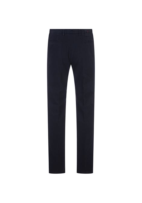 KITON Pantaloni Straight-Leg In Cotone E Cashmere Blu Scuro - KITON