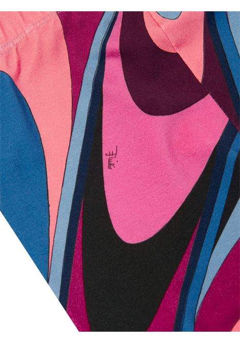 EMILIO PUCCI JUNIOR Pantaloni Svasati Con Stampa Onde - EMILIO PUCCI JUNIOR