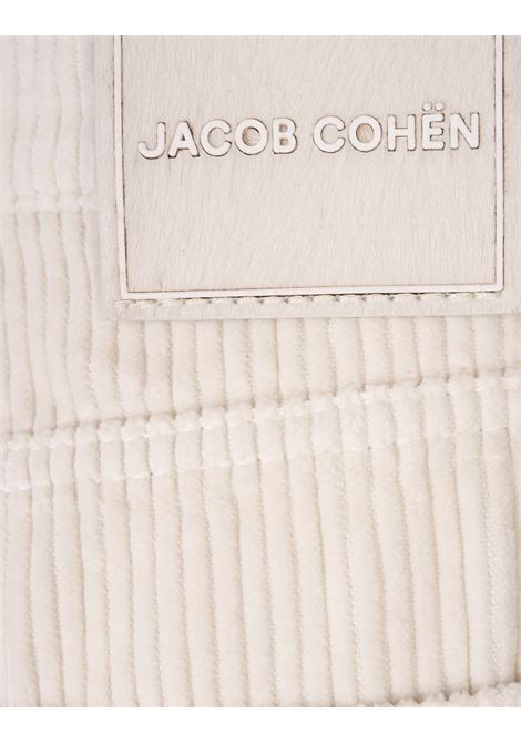 JACOB COHEN Pantaloni Willow In Velluto A Coste Bianco - JACOB COHEN