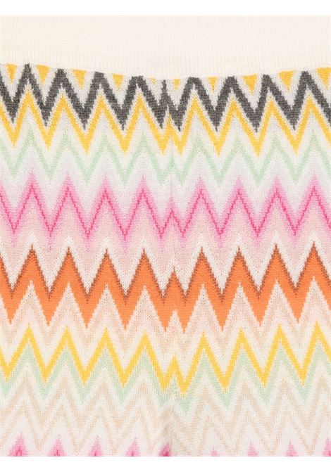 MISSONI KIDS Pantapalazzo In Lana Con Motivo Zigzag Multicolore - MISSONI KIDS