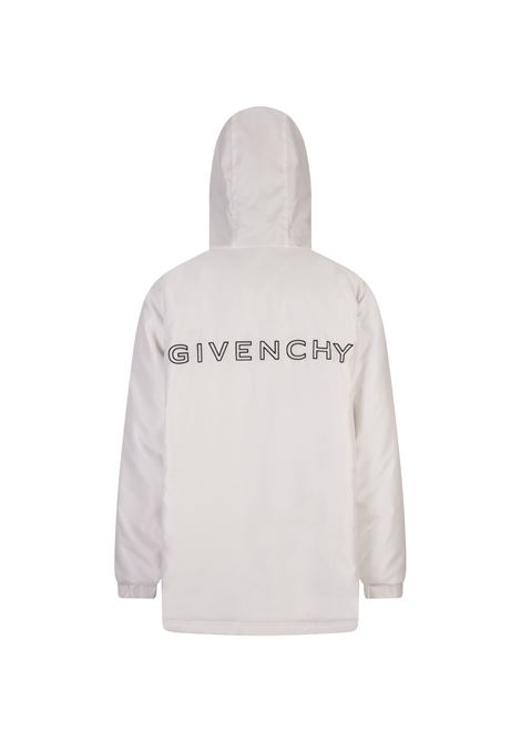 GIVENCHY Parka Football Reversibile GIVENCHY In Pile Bianco/Nero - GIVENCHY