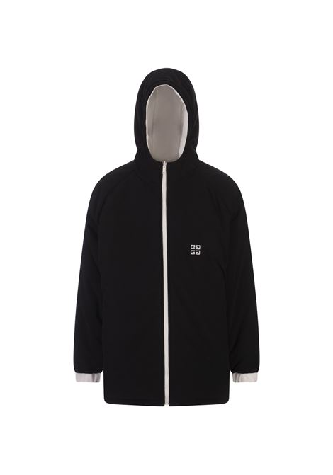 GIVENCHY Parka Football Reversibile GIVENCHY In Pile Bianco/Nero - GIVENCHY