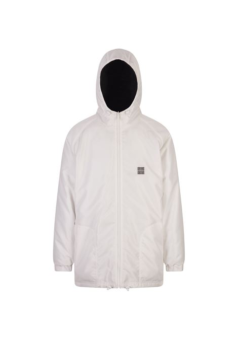 GIVENCHY Parka Football Reversibile GIVENCHY In Pile Bianco/Nero - GIVENCHY