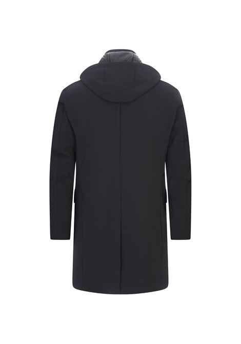 MONTECORE Parka In Lana Rain System Blu Navy - MONTECORE