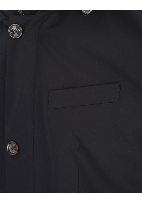 MONTECORE Parka In Lana Rain System Blu Navy - MONTECORE