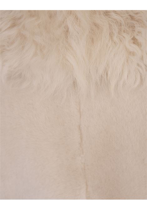 PAROSH Cappotto Morris In Montone Bianco - PAROSH