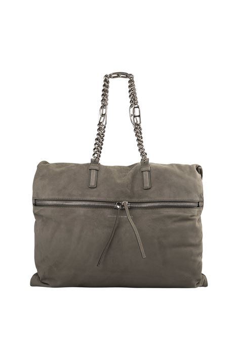 ERMANNO SCERVINO Pillow Bag In Pelle Effetto Velluto Verde Con Ricami - ERMANNO SCERVINO