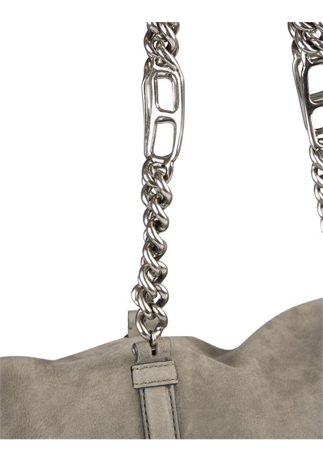 ERMANNO SCERVINO Pillow Bag In Pelle Effetto Velluto Verde Con Ricami - ERMANNO SCERVINO