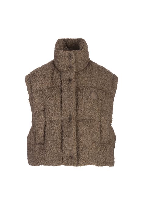 MONCLER Piumino 2 In 1 In Tweed Cytinelle Beige - MONCLER