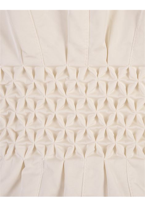 ERMANNO SCERVINO Piumino Corto Bianco Con Vita Elasticizzata - ERMANNO SCERVINO