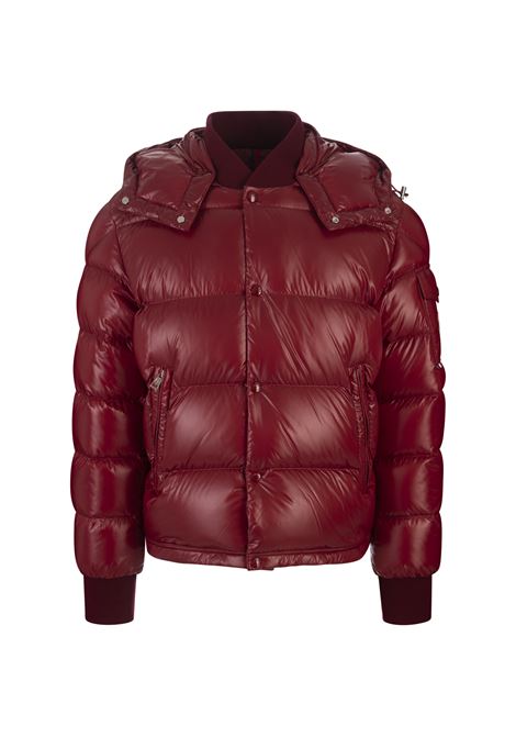 MONCLER Piumino Corto Maljasset Rosso Scuro - MONCLER