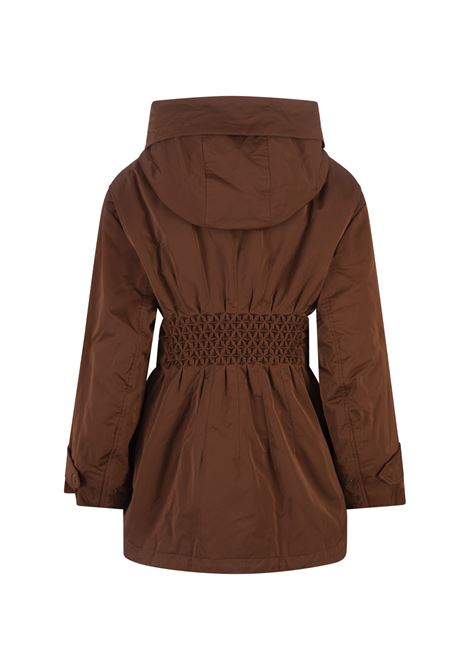 ERMANNO SCERVINO Piumino Midi Marrone Con Vita Elasticizzata - ERMANNO SCERVINO