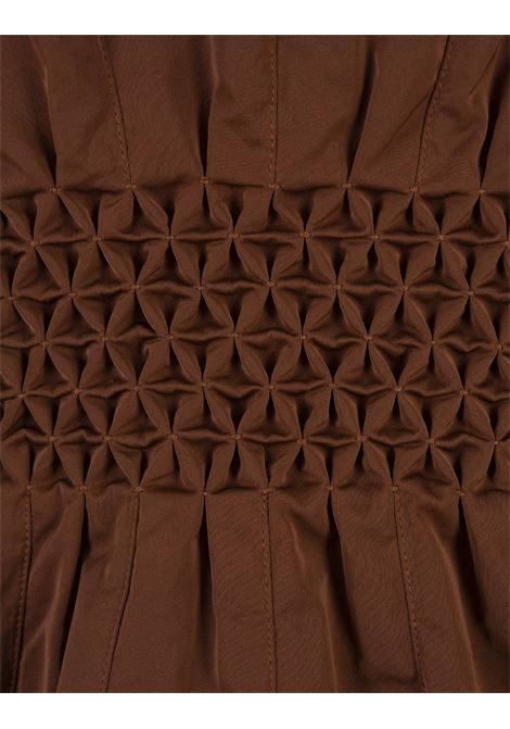 ERMANNO SCERVINO Piumino Midi Marrone Con Vita Elasticizzata - ERMANNO SCERVINO