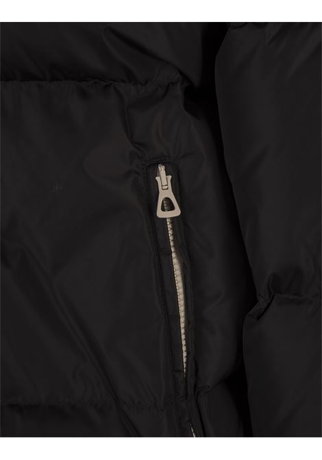 PALM ANGELS Piumino Nero Con Logo A Contrasto - PALM ANGELS