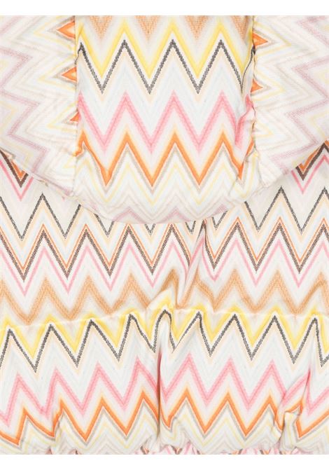 MISSONI KIDS Piumio Bianco Con Motivo Zigzag Multicolore - MISSONI KIDS