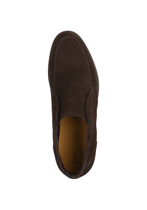 DOUCAL Polacchini Slip-On In Suede Testa Di Moro - DOUCAL'S