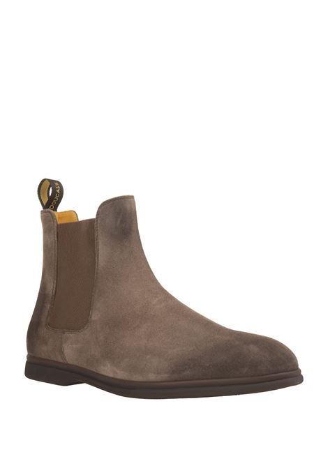 DOUCAL Polacchini Stile Beatles In Suede Marrone Chiaro - DOUCAL'S
