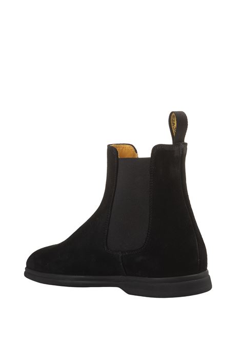 DOUCAL Polacchini Stile Beatles In Suede Nero - DOUCAL'S
