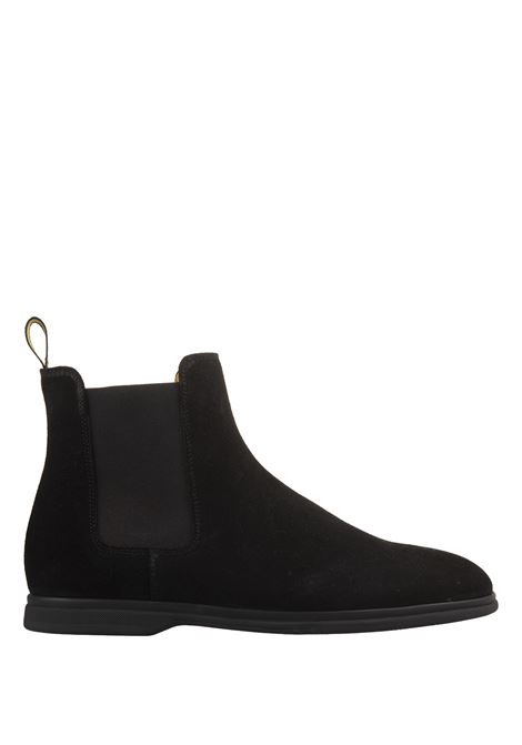 DOUCAL Polacchini Stile Beatles In Suede Nero - DOUCAL'S