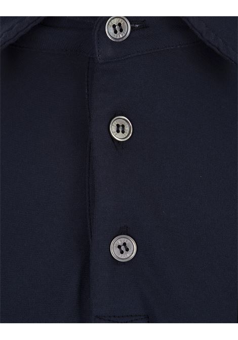 FEDELI Polo A Maniche Corte In Cotone Blu Navy - FEDELI