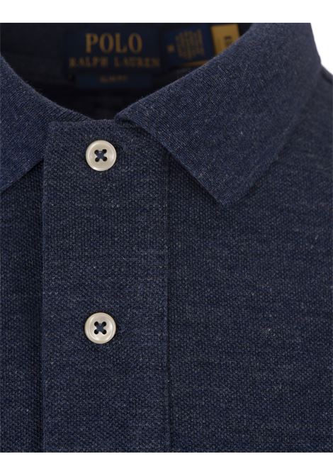 RALPH LAUREN Polo In Piquet Slim-Fit Blu - RALPH LAUREN