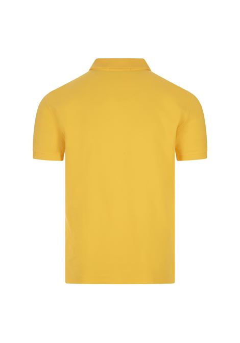 RALPH LAUREN Polo In Piquet Slim-Fit Giallo Oasi E Blu - RALPH LAUREN