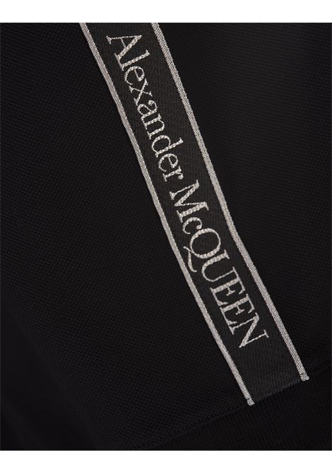 ALEXANDER MCQUEEN Polo Nera Con Nastro Logo - ALEXANDER MCQUEEN