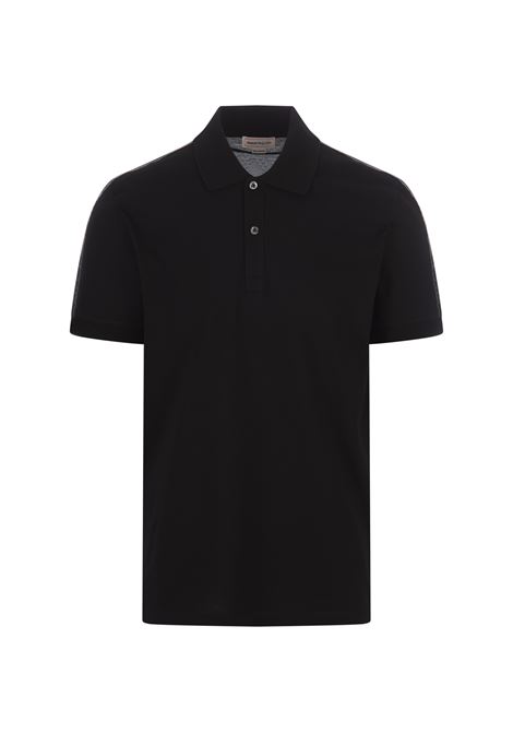 ALEXANDER MCQUEEN Polo Nera Con Nastro Logo - ALEXANDER MCQUEEN