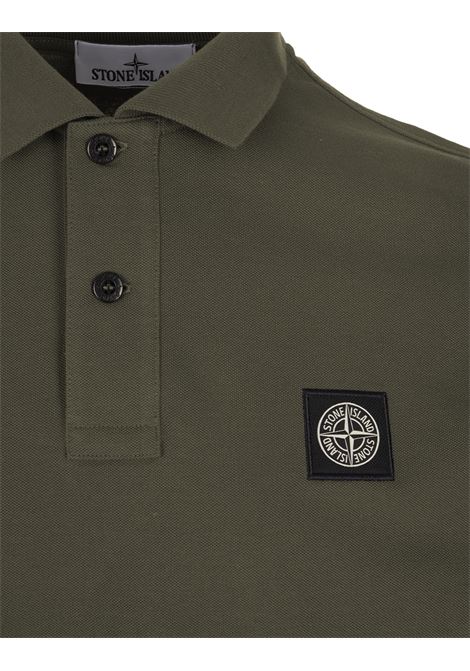 STONE ISLAND Polo Slim Fit In Piquet Fango - STONE ISLAND