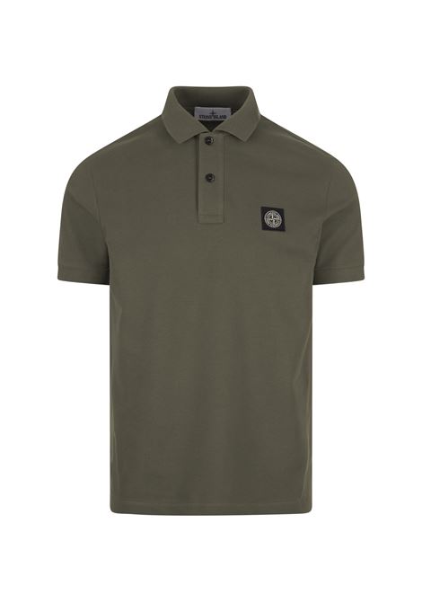 STONE ISLAND Polo Slim Fit In Piquet Fango - STONE ISLAND