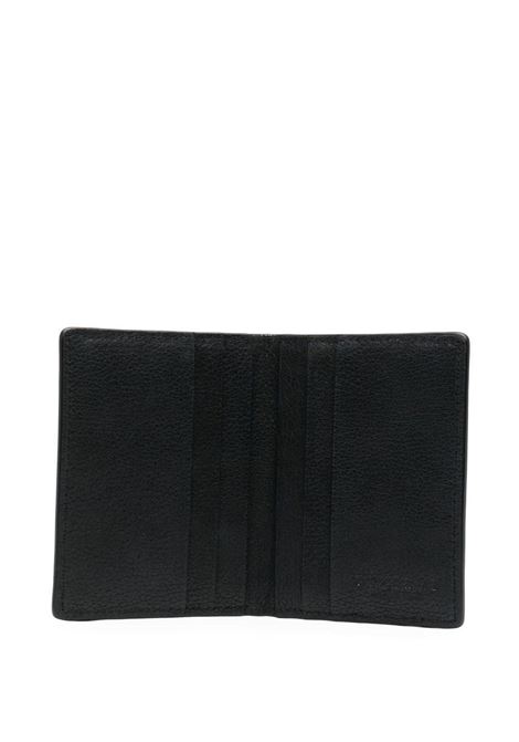 ORCIANI Portacarte A Libro Micron In Pelle Nera - ORCIANI