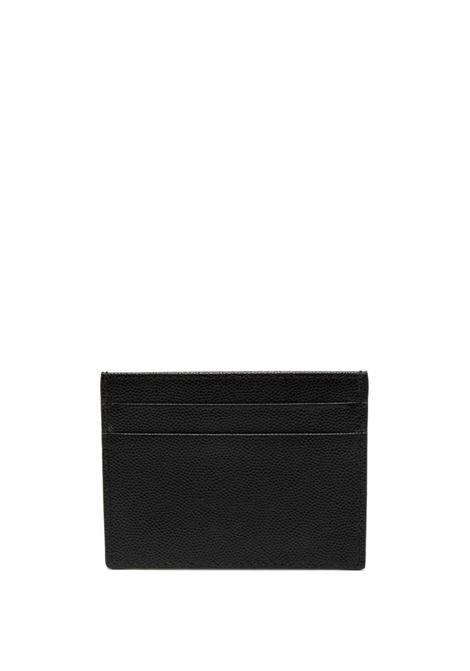 PALM ANGELS Portacarte Nero Con Logo Bianco - PALM ANGELS