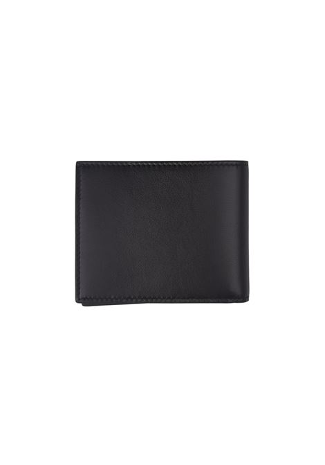 ALEXANDER MCQUEEN Portafoglio Bi-Fold Nero Con Logo - ALEXANDER MCQUEEN