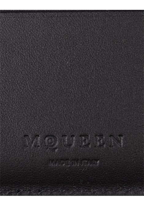 ALEXANDER MCQUEEN Portafoglio Bi-Fold Nero Con Logo - ALEXANDER MCQUEEN