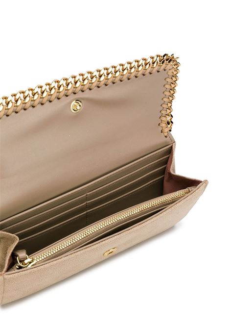 STELLA MCCARTNEY Portafoglio Continental Falabella Butter Cream E Oro - STELLA MCCARTNEY