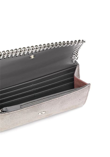 STELLA MCCARTNEY Portafoglio Continental Falabella Grigio Chiaro E Argento - STELLA MCCARTNEY