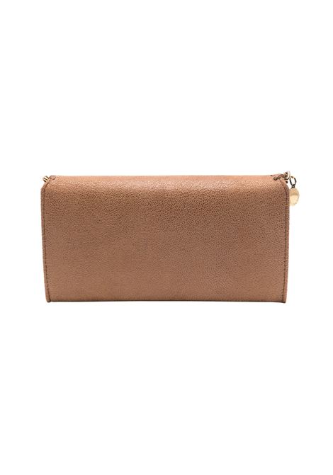 STELLA MCCARTNEY Portafoglio Continental Falabella Pecan E Oro - STELLA MCCARTNEY