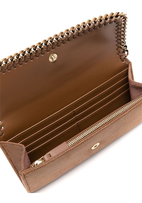 STELLA MCCARTNEY Portafoglio Continental Falabella Pecan E Oro - STELLA MCCARTNEY