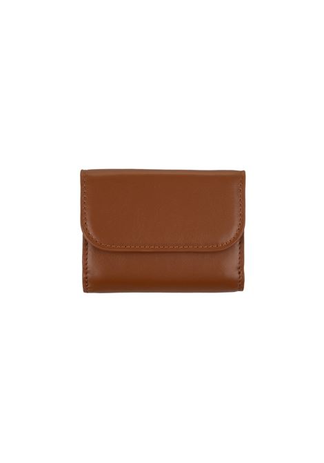 CHLOÉ Portafoglio Tri-Fold Chloé Sense Mini In Pelle Morbida Tan - CHLOÉ