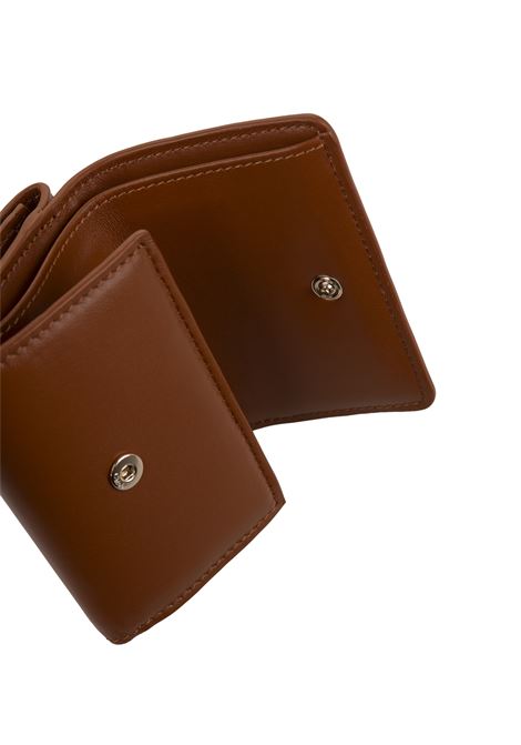 CHLOÉ Portafoglio Tri-Fold Chloé Sense Mini In Pelle Morbida Tan - CHLOÉ