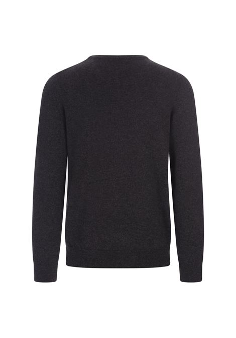 FEDELI Pullover A Girocollo In Cashmere Antracite - FEDELI