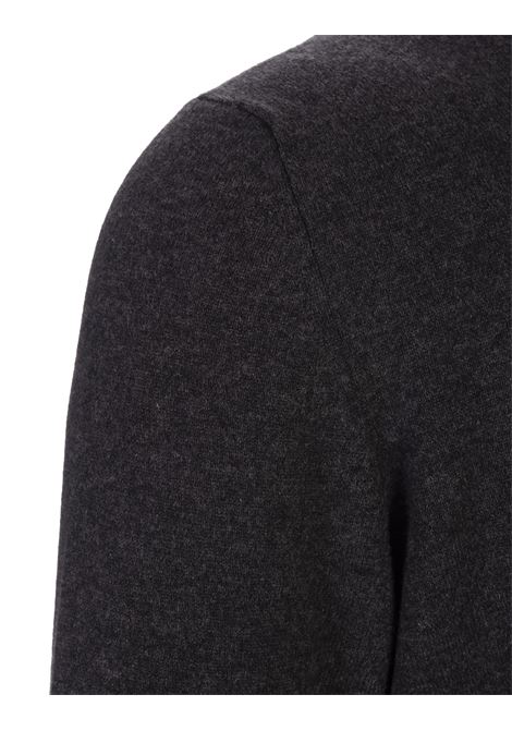 FEDELI Pullover A Girocollo In Cashmere Antracite - FEDELI