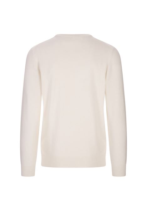 FEDELI Pullover A Girocollo In Cashmere Bianco - FEDELI