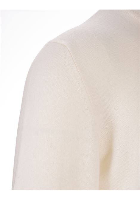 FEDELI Pullover A Girocollo In Cashmere Bianco - FEDELI