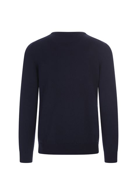 FEDELI Pullover A Girocollo In Cashmere Blu Notte - FEDELI
