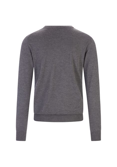 FEDELI Pullover Arg. In Cashmere E Seta Grigio - FEDELI