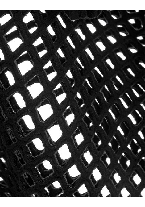ALAIA Pullover Cage A Collo Alto In Maglia Nera - ALAIA
