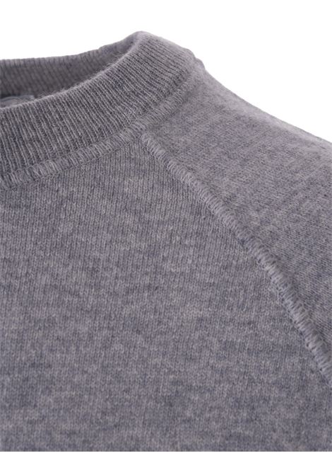 FEDELI Pullover Girocollo In Cashmere Grigio - FEDELI